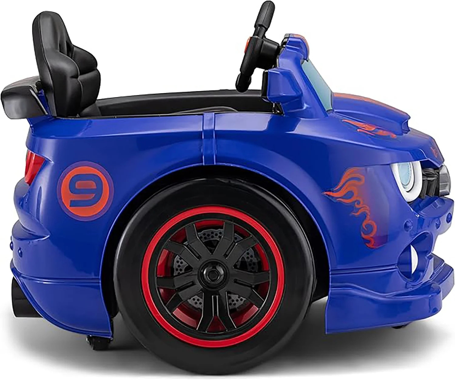 Kid Trax Blue Dizzy Racers 6V Ride-On Car with 360 Spin for Ages 2-5