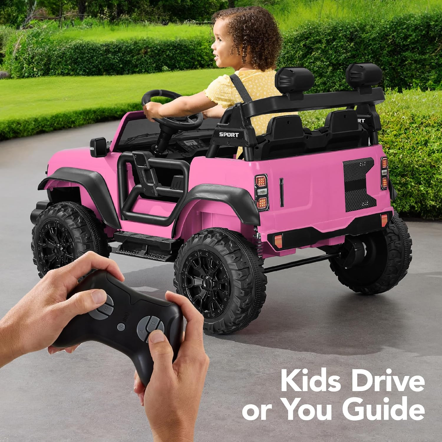 Best Choice Products Kids 24V 2-Seater Electric Ride on Car Truck W/ 132Lb Weigh