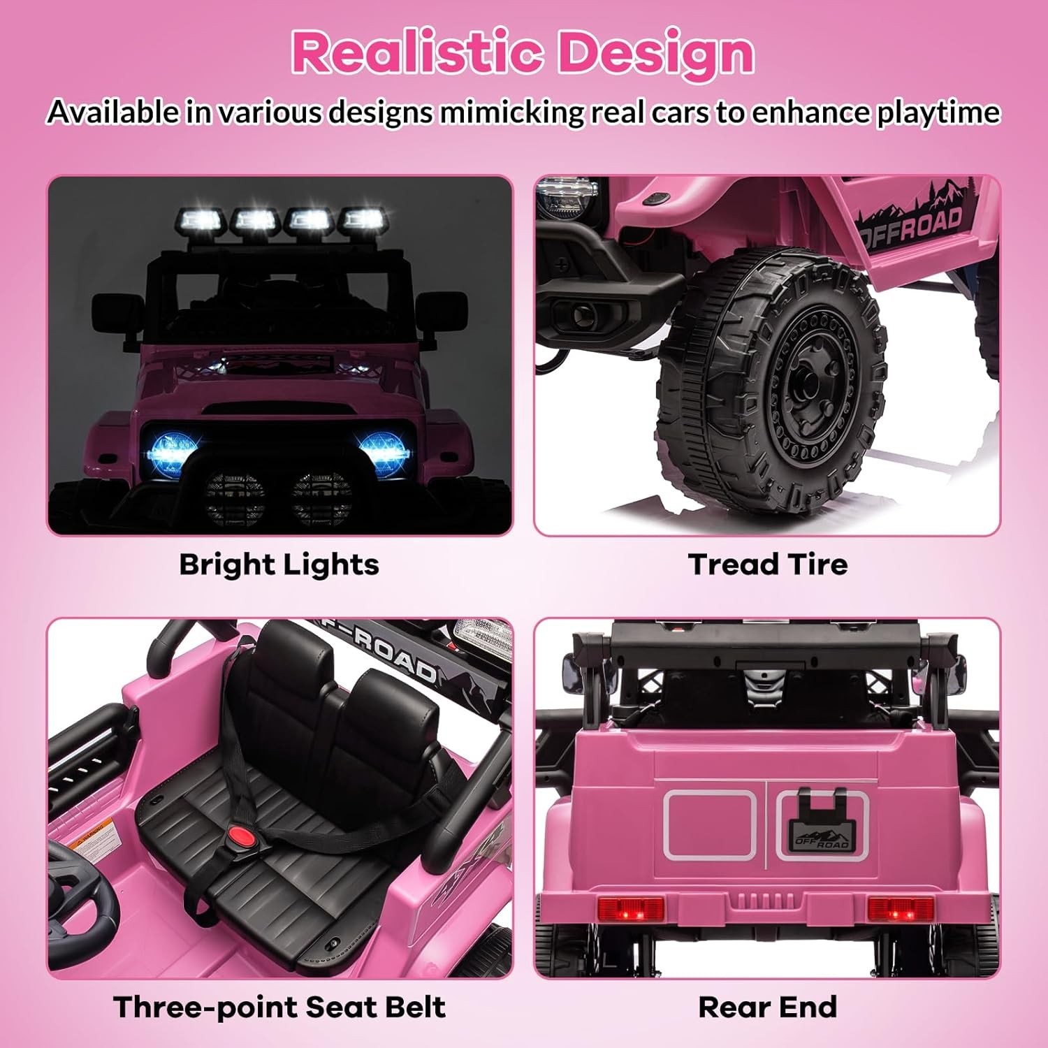 12V Kids Ride On Truck Car 2WD Battery Powered Vehicle with Remote Control