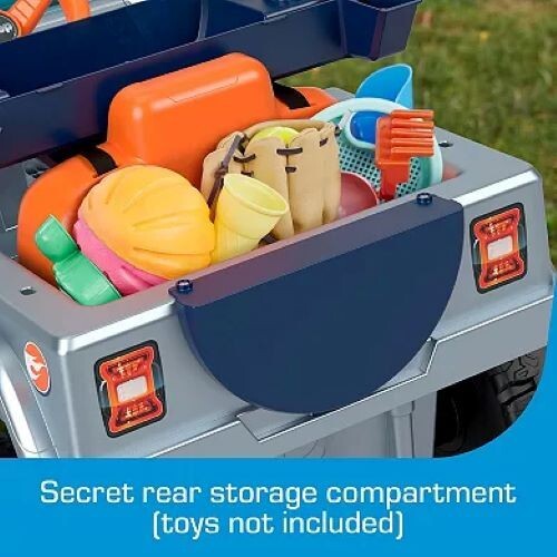 ​Power Wheels Hot Wheels Jeep Wrangler Toddler Ride-On Toy with Driving Sounds,