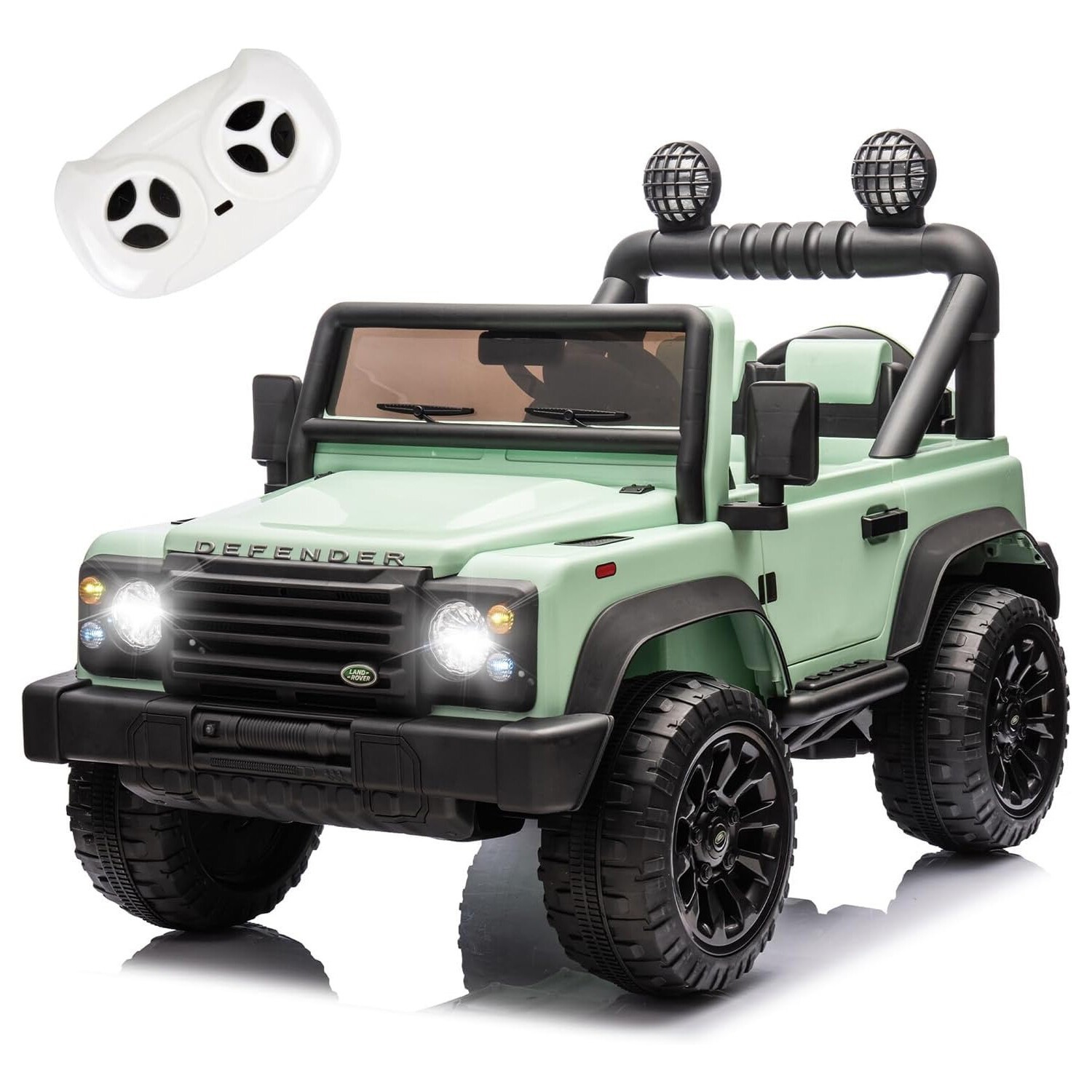 24V Ride on Jeep Car Licensed Land Rover Defender Truck Toy for Kids with Remote