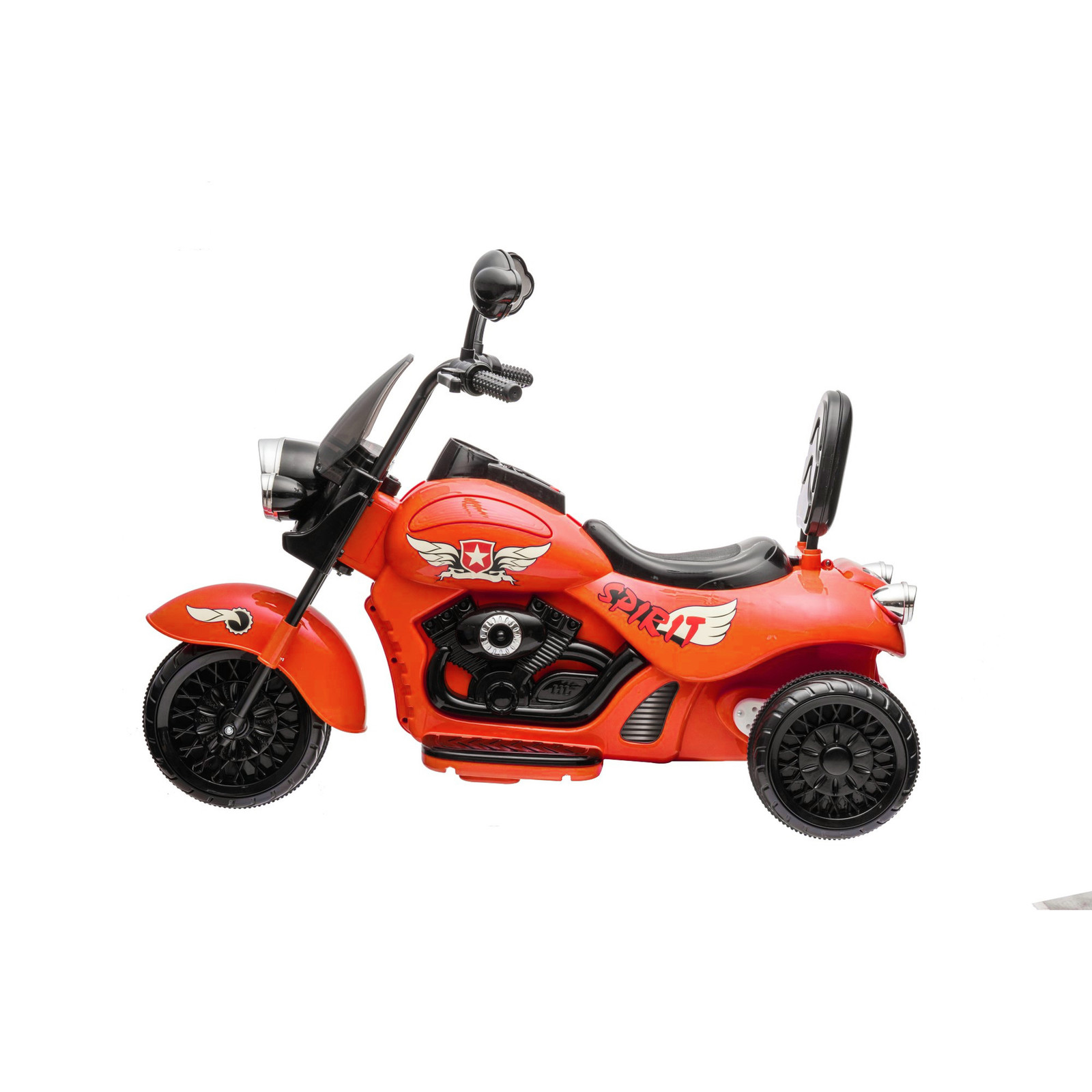 12V Freddo Kids Cruiser Ride On Motorcycle Electric Chopper Toy Trike Orange Car