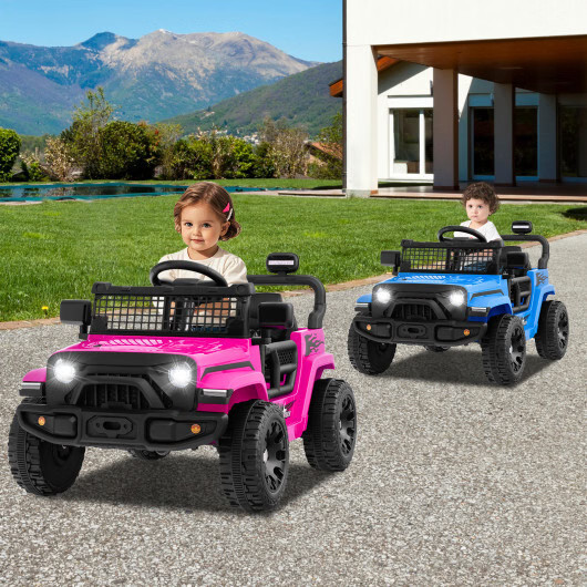 12V Kids Ride On Truck Car – Battery Powered Electric Vehicle Pink