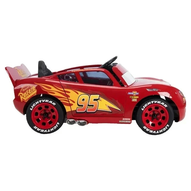 Disney Cars Lightning McQueen Battery-Powered Vehicle w/ Sound Effects, Ages 3+