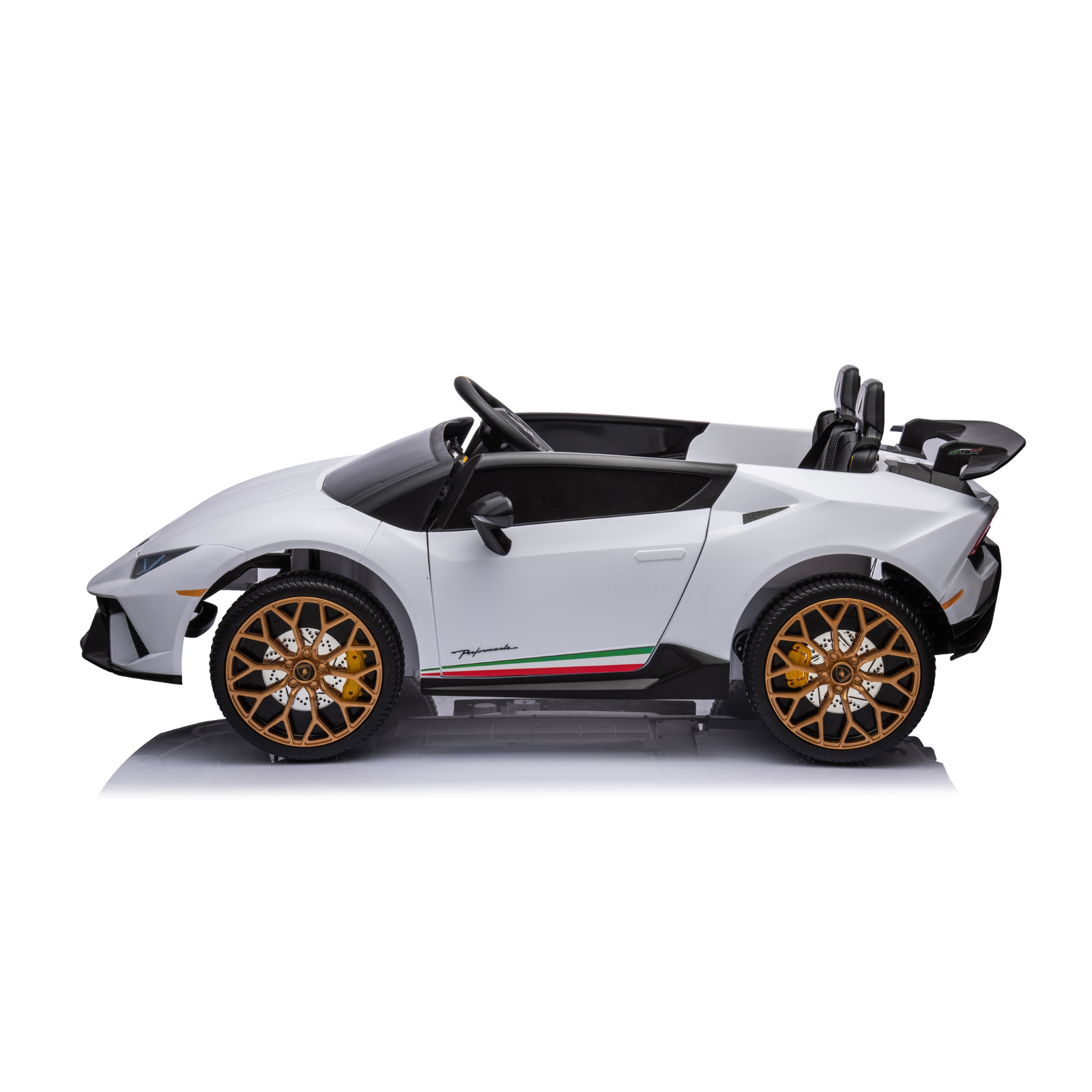 24V Lamborghini Huracan 2 Seater Kids Electric Ride On Car Toy Remote White