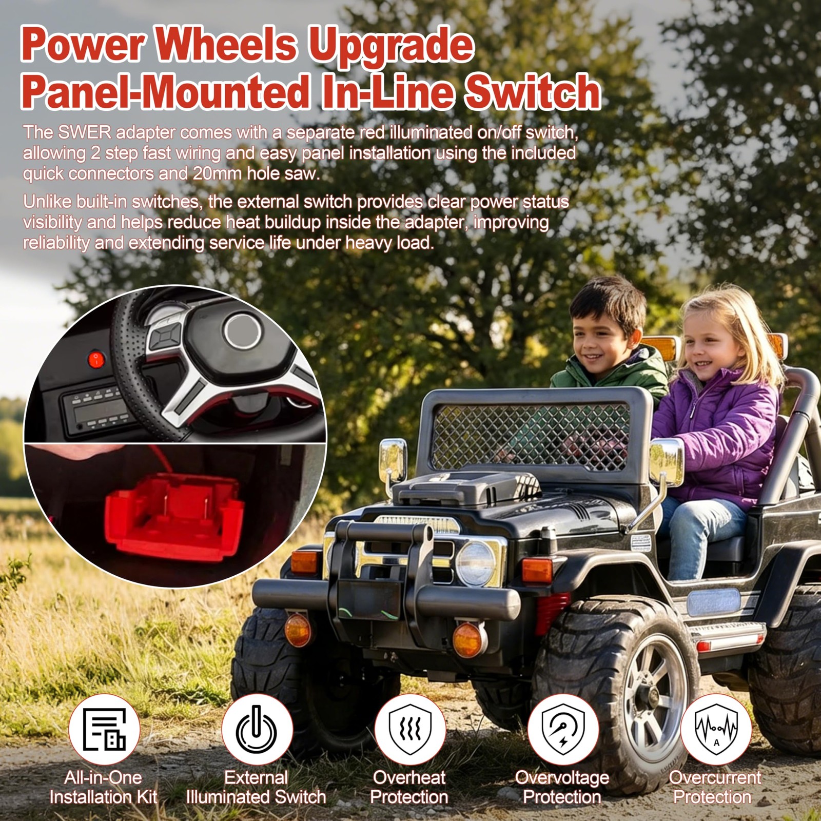 Power Wheels Battery Adapter for Milwaukee M18 Battery, 18V Power Wheels Adap…