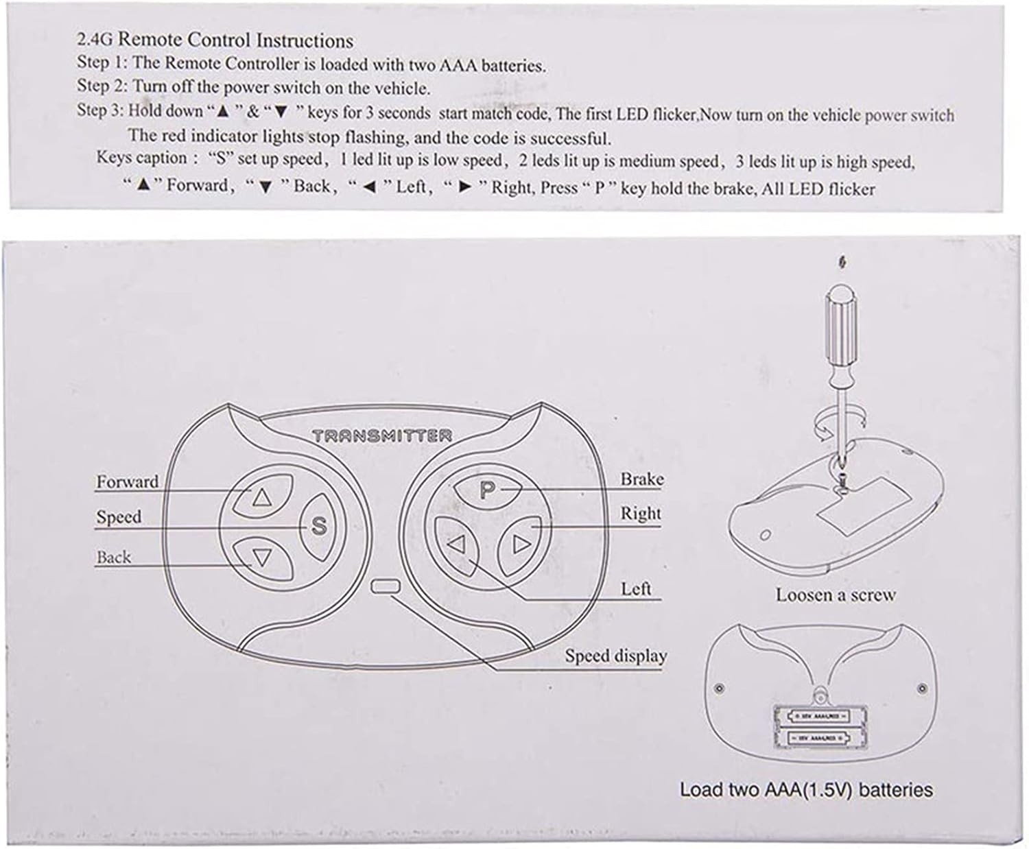 2.4G Bluetooth Remote Control and JR1930RXZ-24V Receiver Kit Kids Powered…