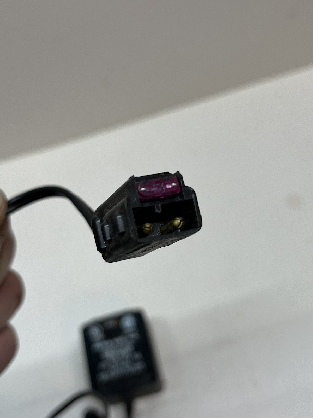 6V 6 volt battery charger black plug adapter ac dc VDC