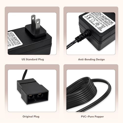 for Fisher-Price Power Wheels 6V Battery Charger for Ride-On Toys, Replacement