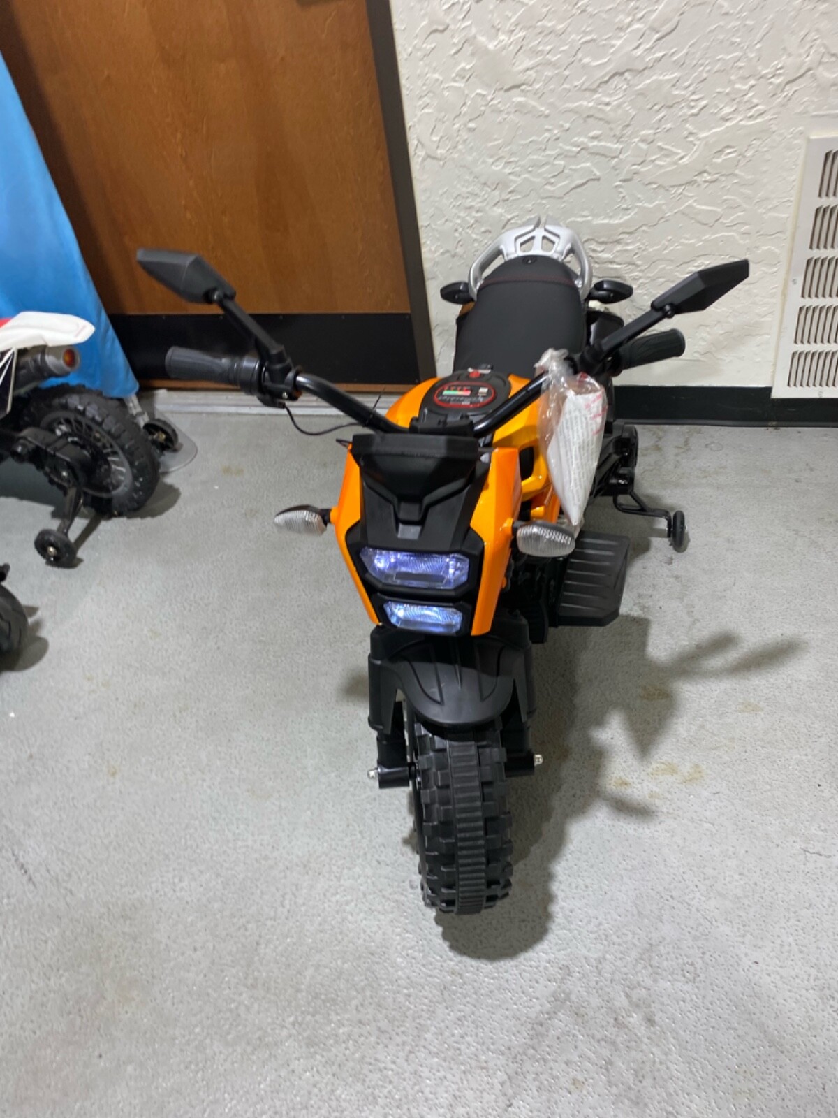 Brand New Ride On Car Motorcycle with Training Wheel, Built in Music System