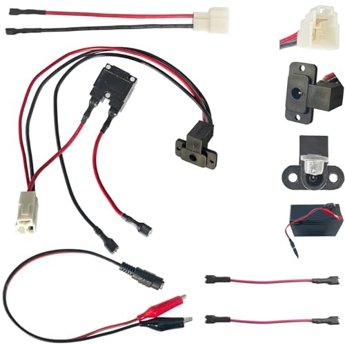 6V 12V 24V Round Charger Charging Port for Kids Power Wheels Ride on Electric