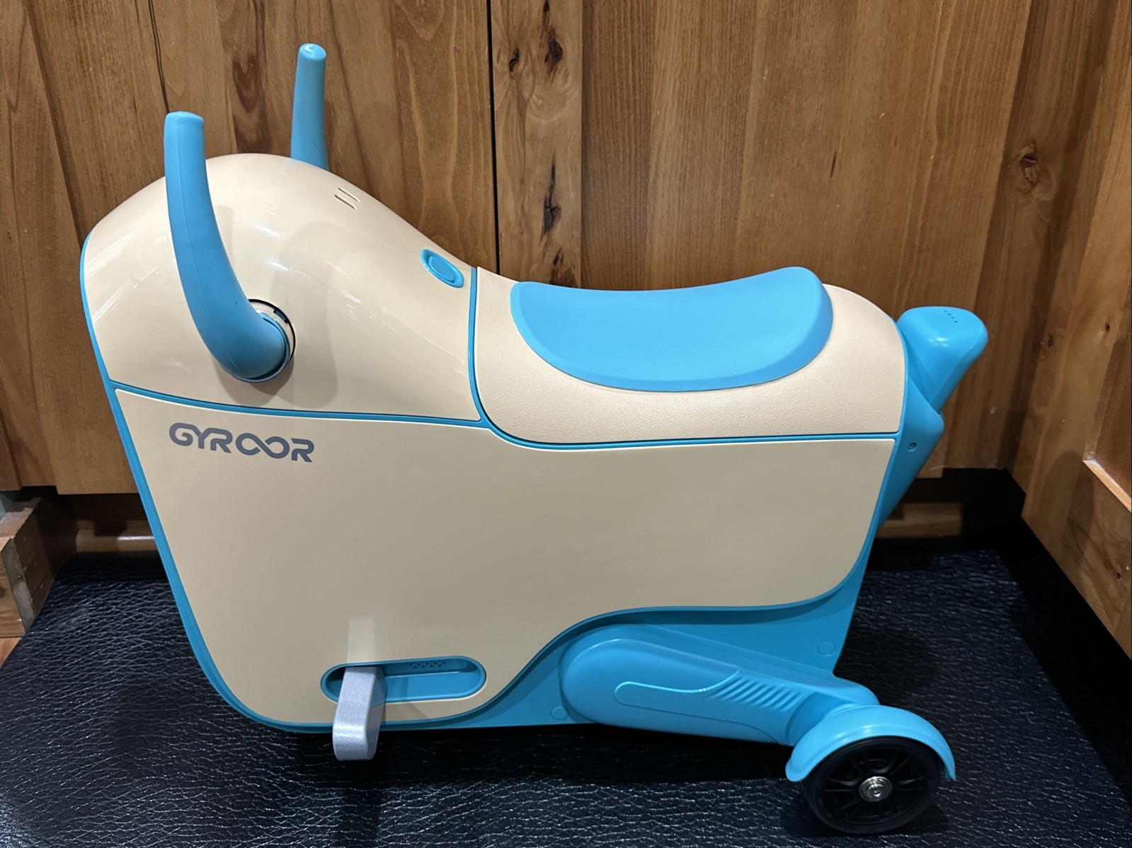 Gyroor GNU Electric Ride-On Toy Car for Kids LED Wheels 3 Speeds 14L Storage
