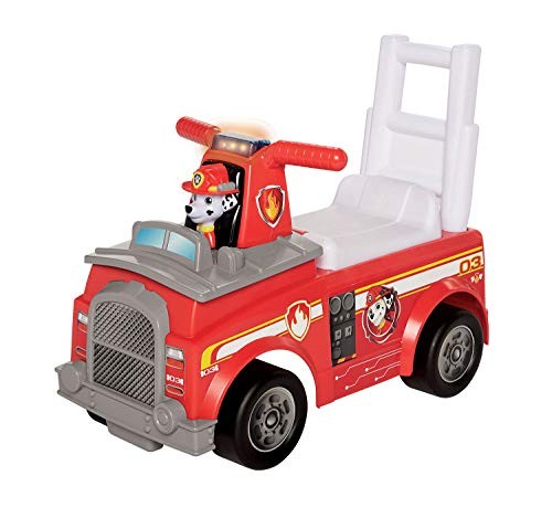 PAW PATROL RIDE ON MARSHALL FIRE TRUCK RIDE-ON LIGHTS/SOUNDS 95381-RED – RED