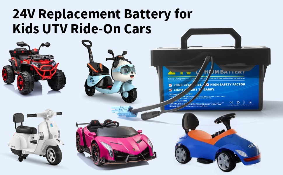 24V 7Ah Battery for Dynacraft Realtree Kids UTV Ride-On Toys