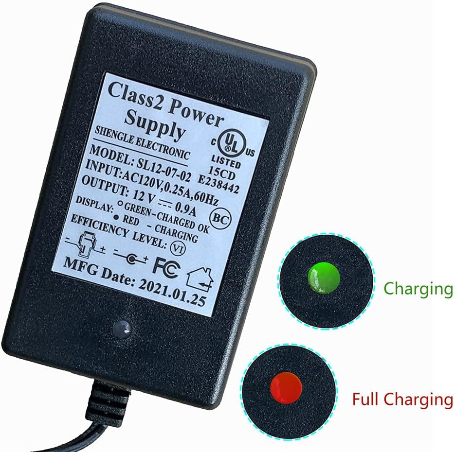12V Child Ride-Ons Toys Charger SL12-07-02 12V0.9A Kids Electric Cars Univers