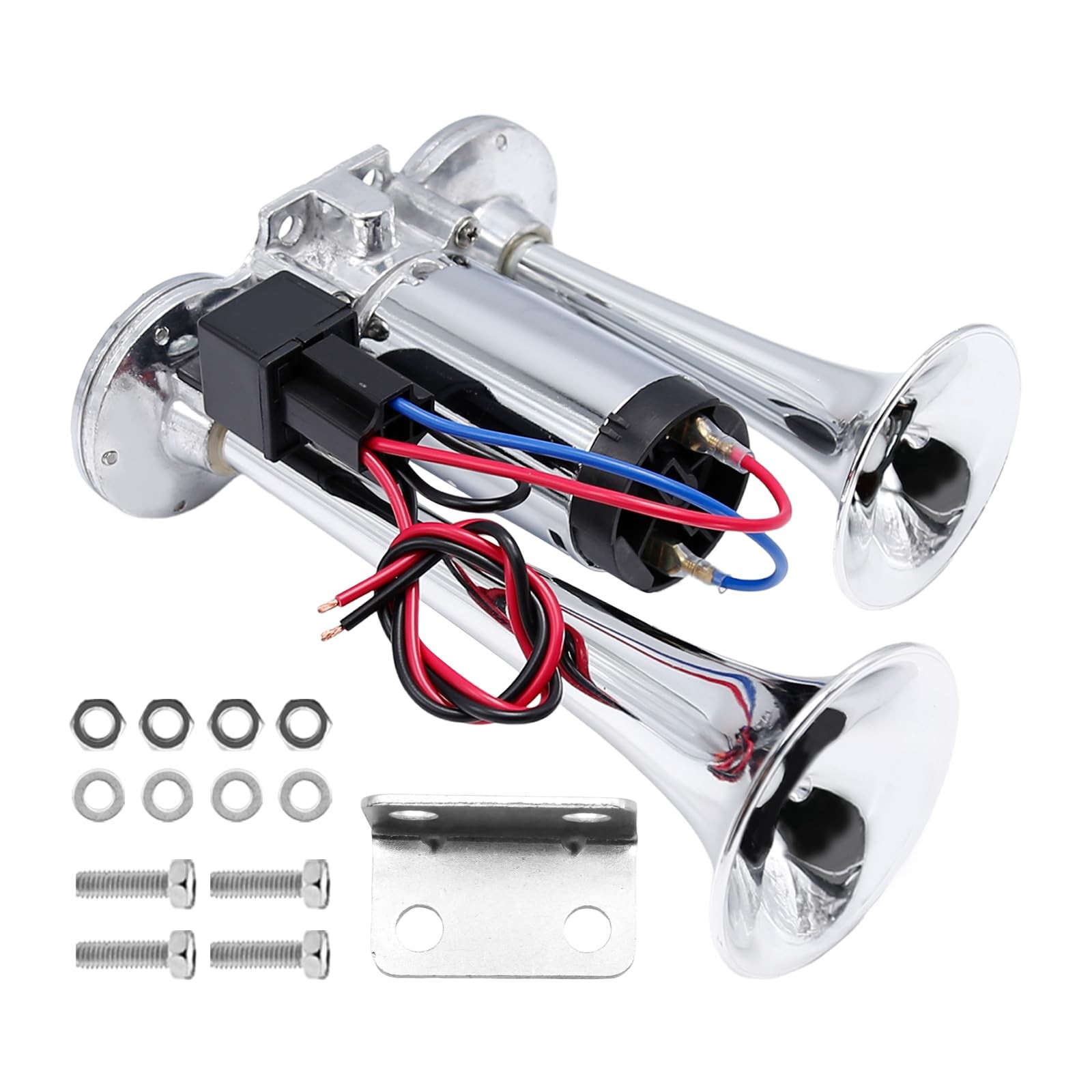 600DB Dual Train Horn 12V Pickup Truck Boat Car Horns Kit With Compressor