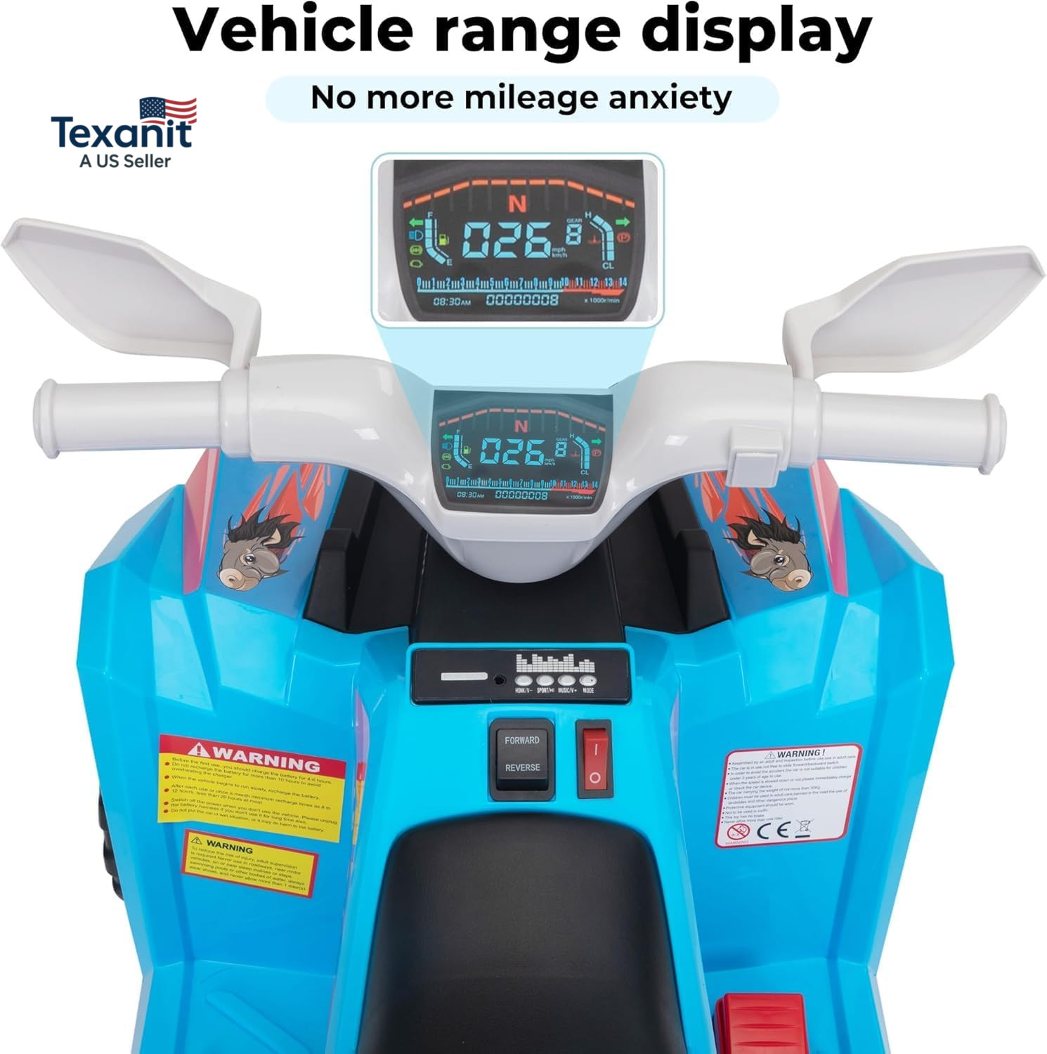 6V Electric Kids Ride on Toy Car with Trailer, Toddler 4 Wheeler Powered Vehicle
