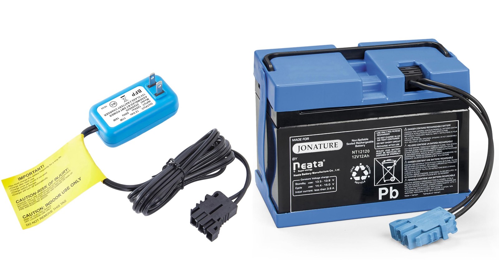 12V Battery + Charger Combo Kit for Peg Perego for Polaris RZR 900 for John-D…