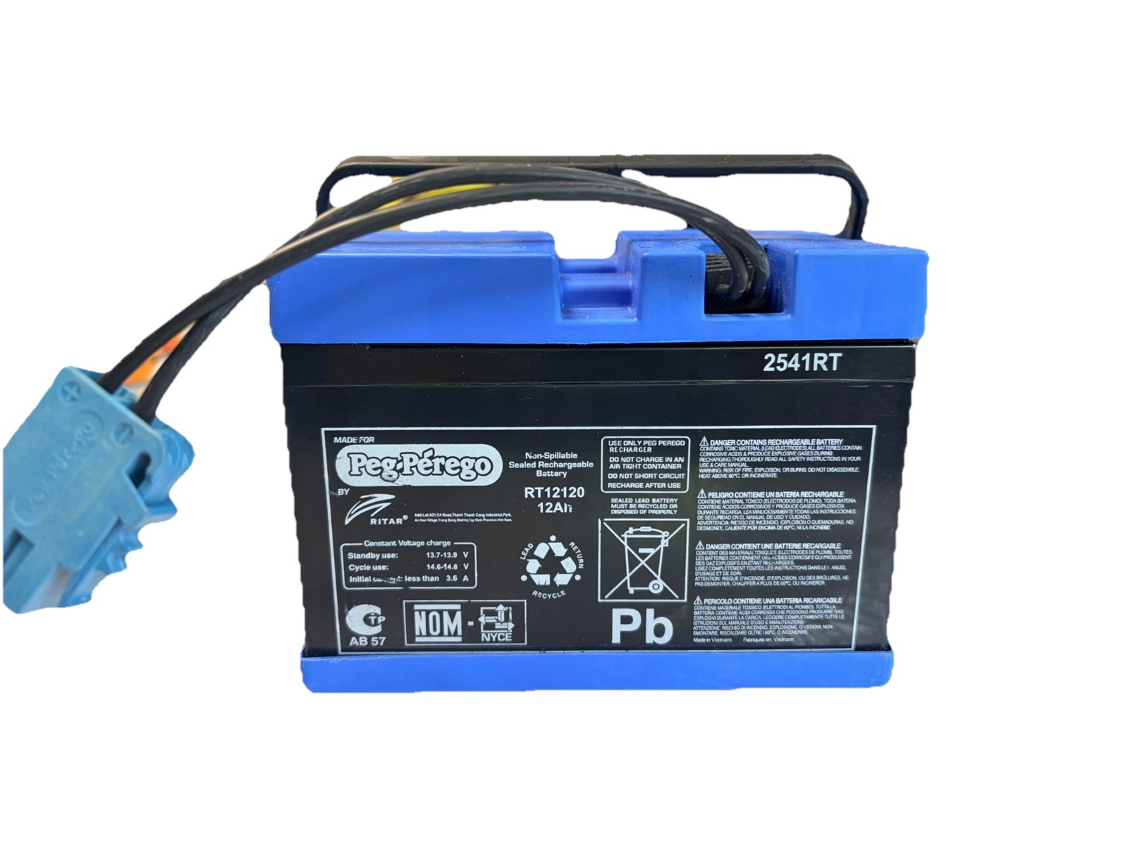 Genuine Peg-Perego 12V Battery | OEM #IAKB0502 | For 2-Speed Vehicles