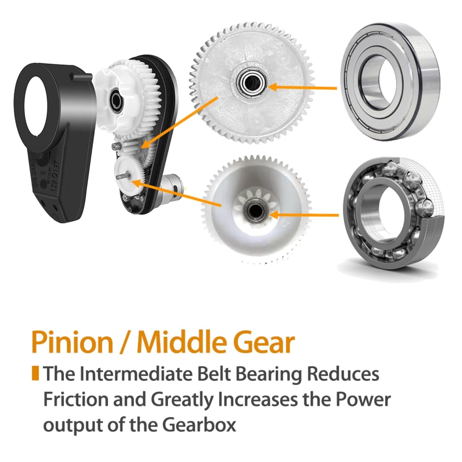 Sturdy 12V High Speed Motor Gearbox for Electric Vehicles