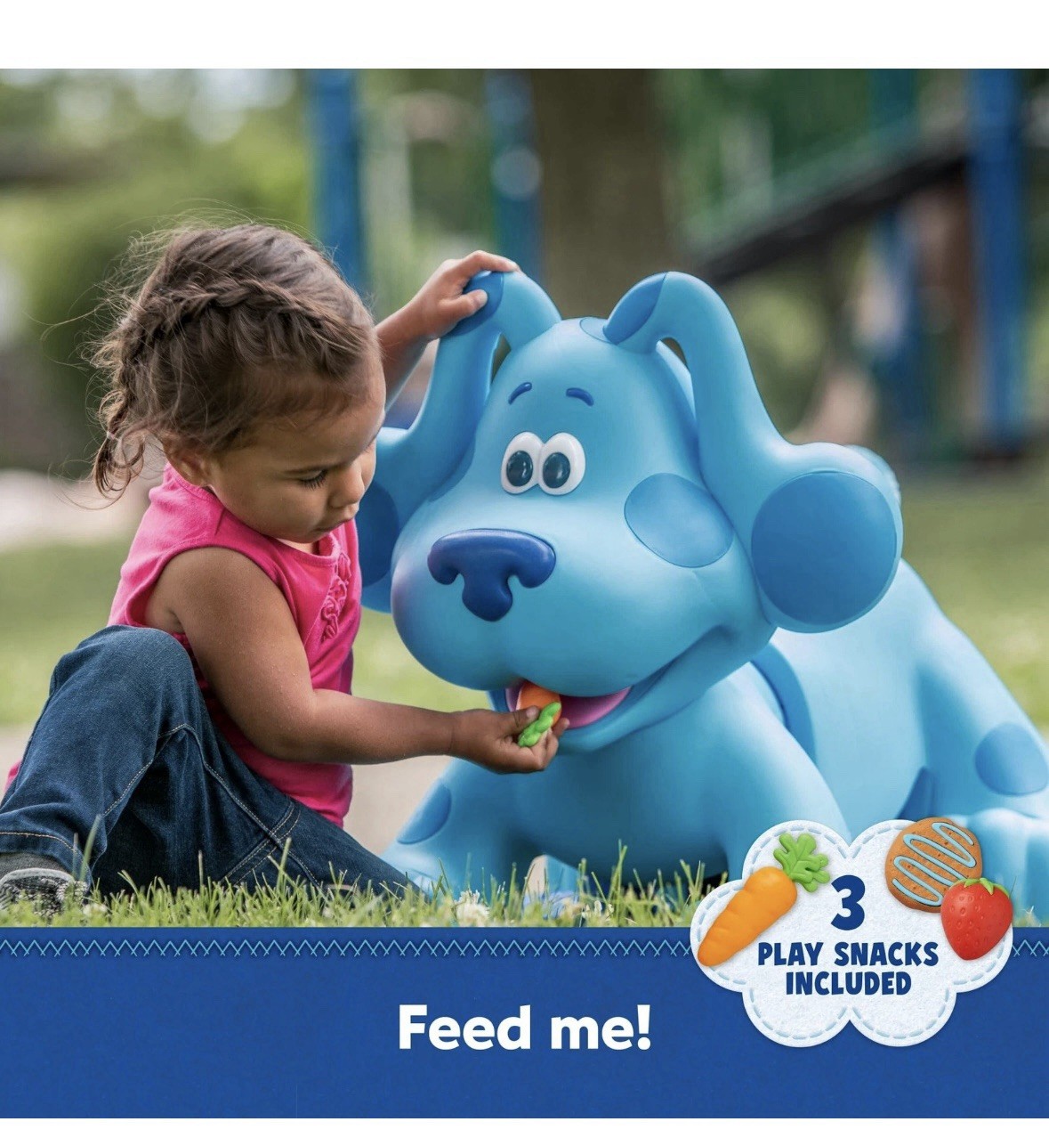 6V Rideamals Blue’s Clues Snack Time Interactive Ride-On Toy, for Ages 18-30 Mon
