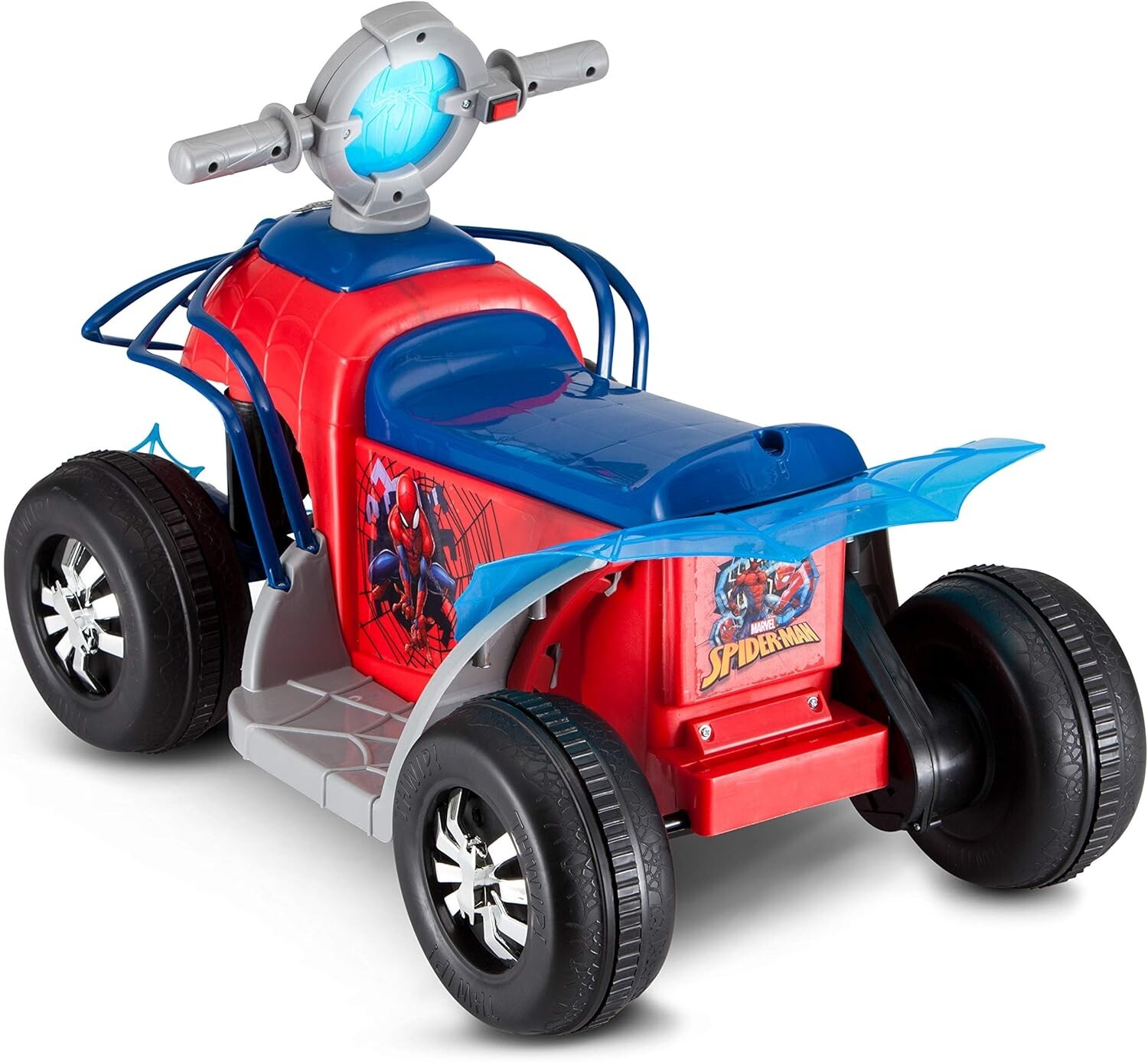 Spider-Man Quad Ride-On for Toddlers 18-30 , 44 lbs Max Capacity