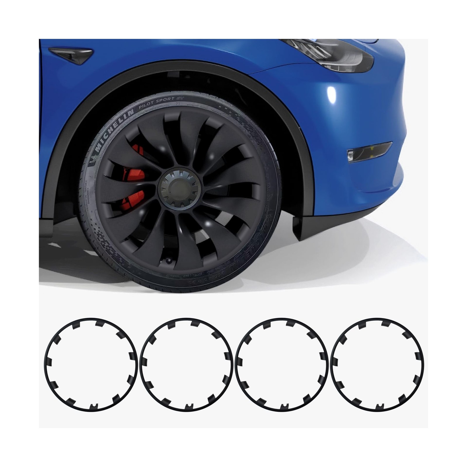 Tesla Rim Protector Model Y 21 inch|Fit 21 Inch Überturbine Wheel Covers 20