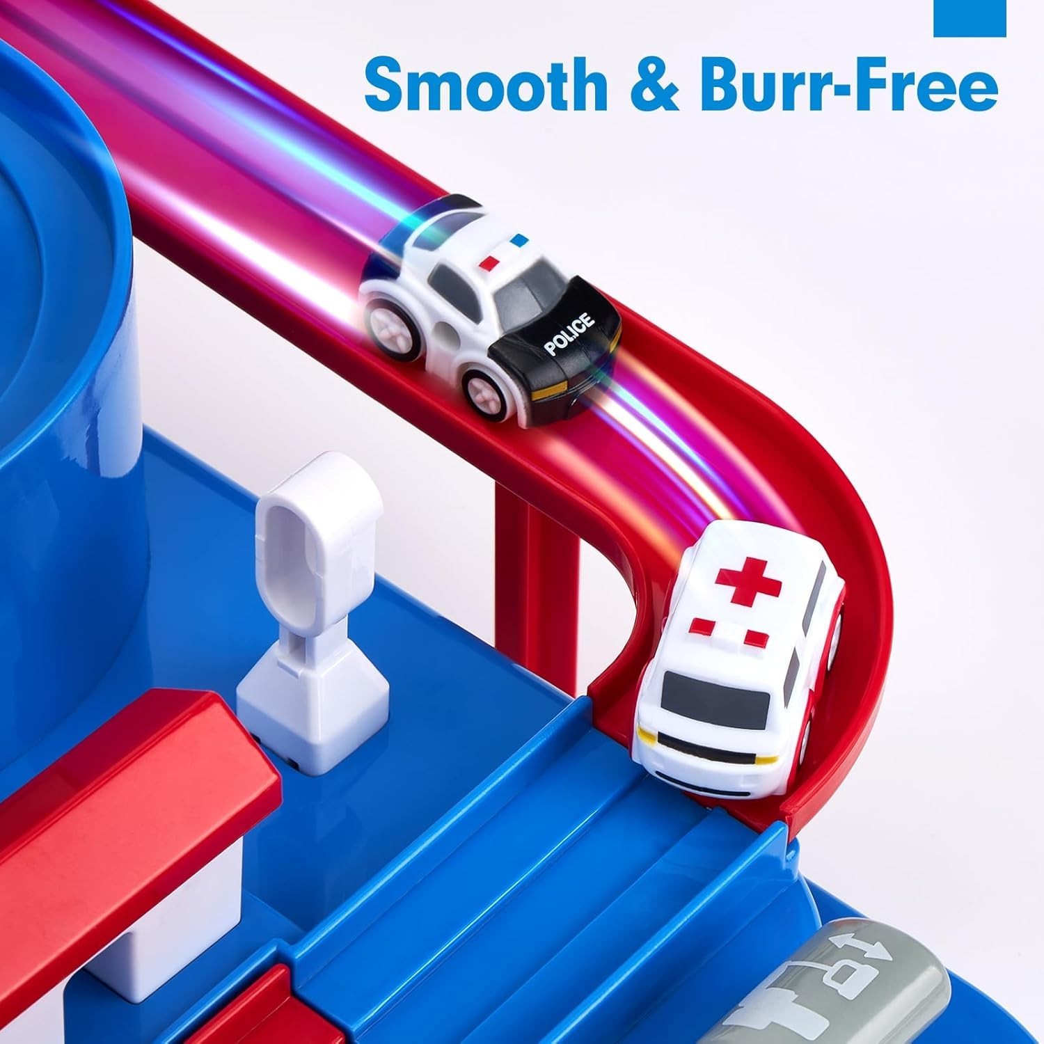 Toys for 3 Year Old Boys – Large Car Race Track for Toddlers 3-5, City Rescue To
