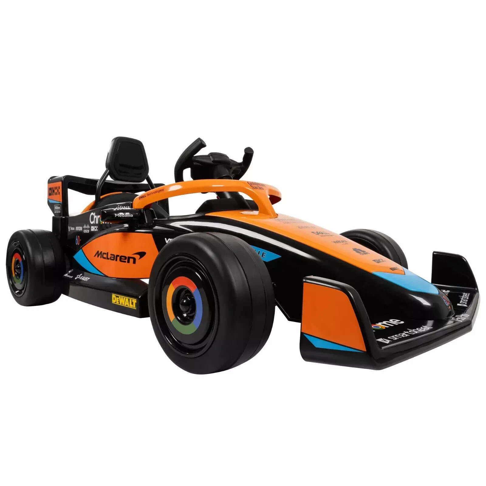 McLaren F1 Race Car 12V Battery-Powered Vehicle w/ Remote, Ages 3+