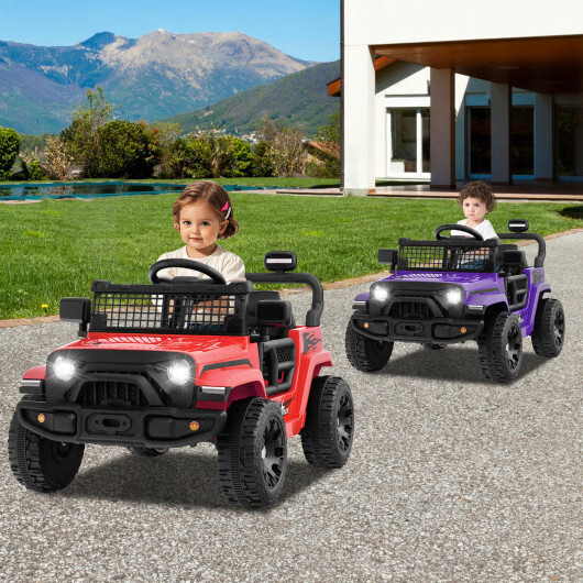 12V Kids Ride On Truck Car – Battery Powered Electric Vehicle Red