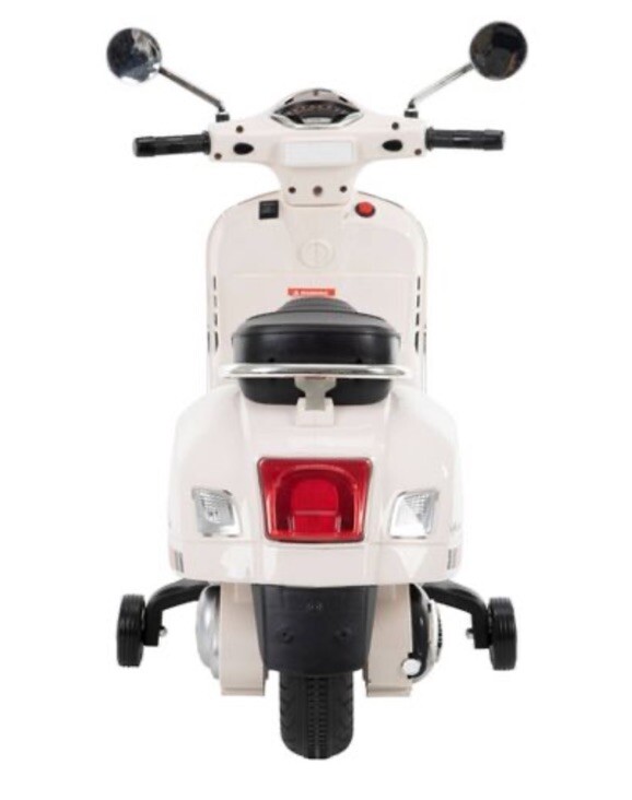 Huffy 6V Vespa Ride-On Electric Scooter ~Kids Ideal ages 3 to 7 years, White
