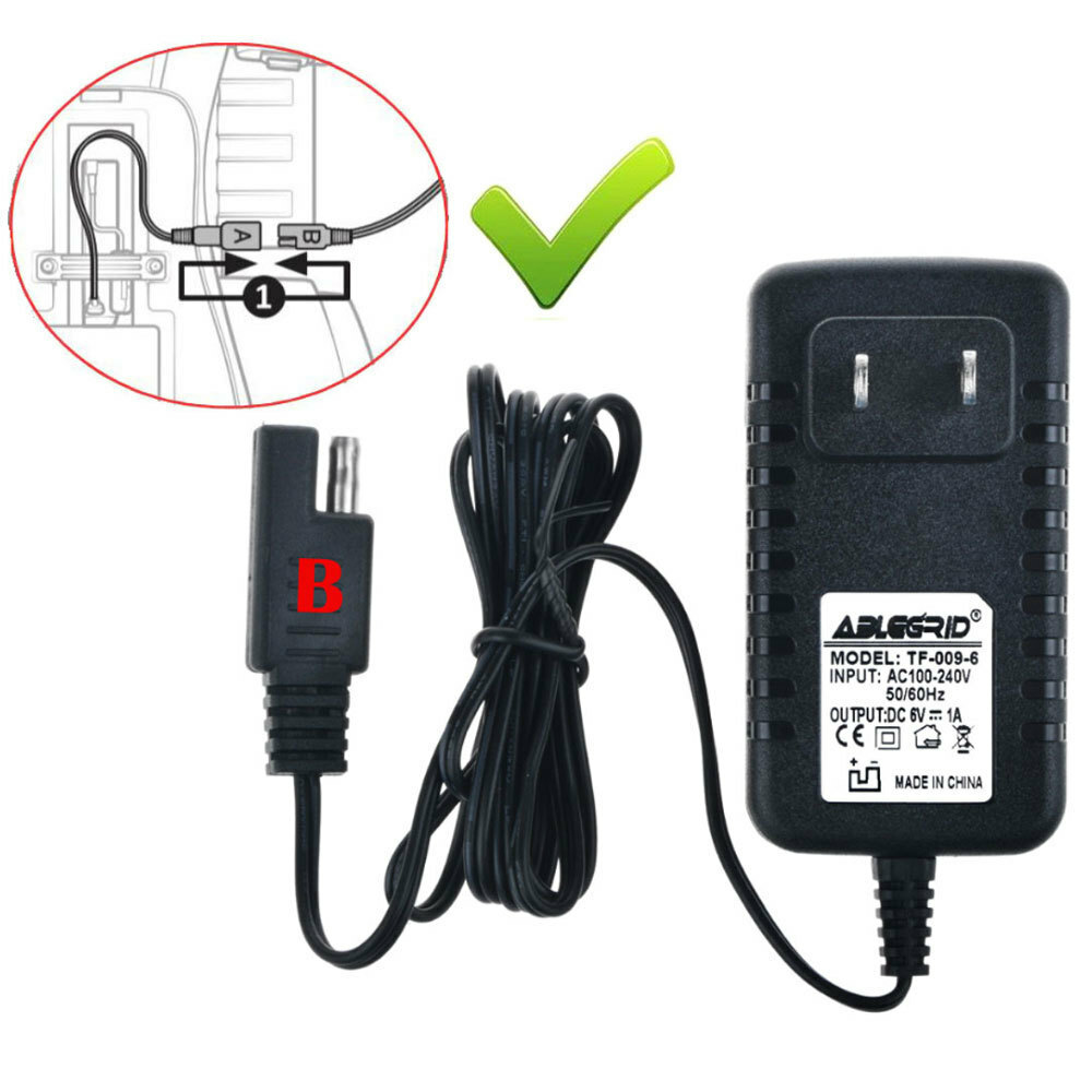 Charger Adapter for Pacific Cycle DISNEY PRINCESS KT1227WM QUAD Ride ON Power