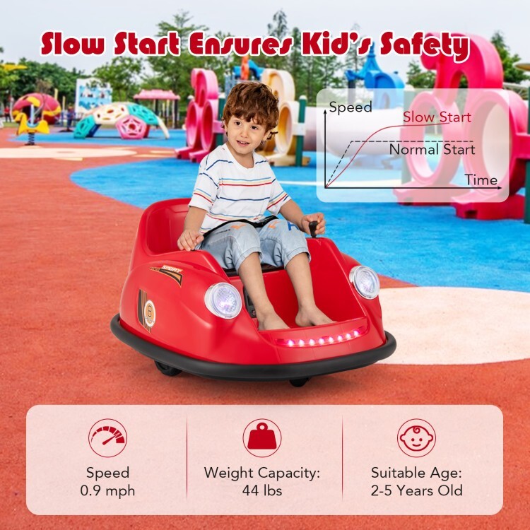 12V Battery Powered Electric Kids Ride on Baby Bumping Toy Car w/Remote Control