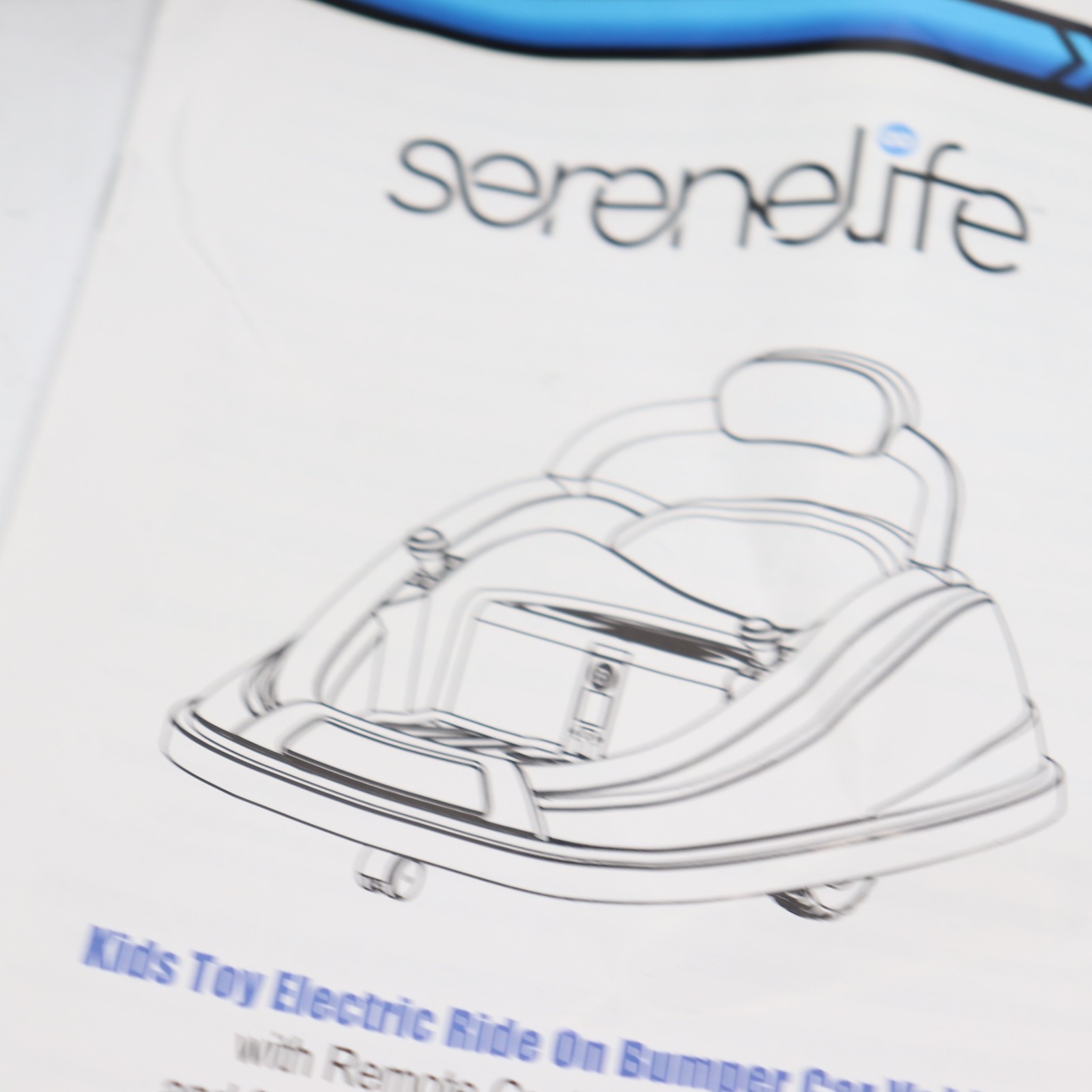 Serenelife Back Rest Kids Bumper Car Replacement Black 17.7″L x 7.1″W x 9.1″H