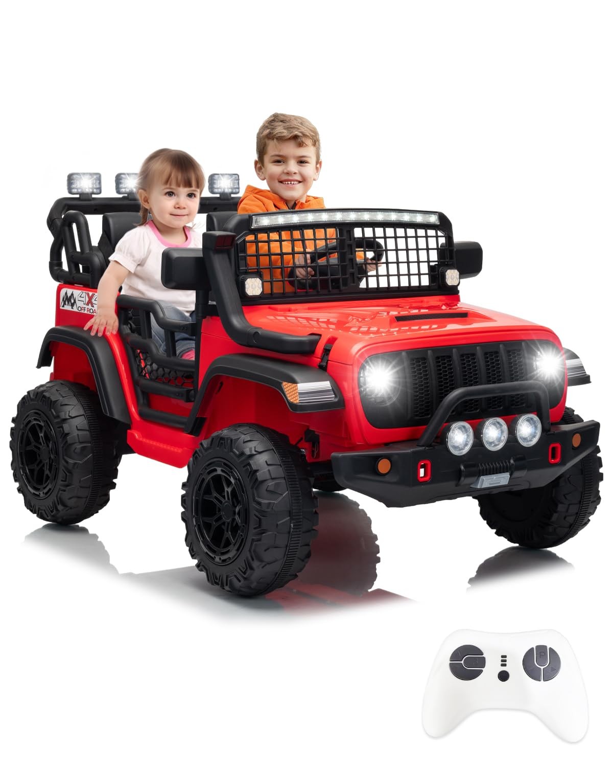 Kids 24V Ride on Toys,2-Seater Electric Ride on Car Truck,Gifts for Boys Girl