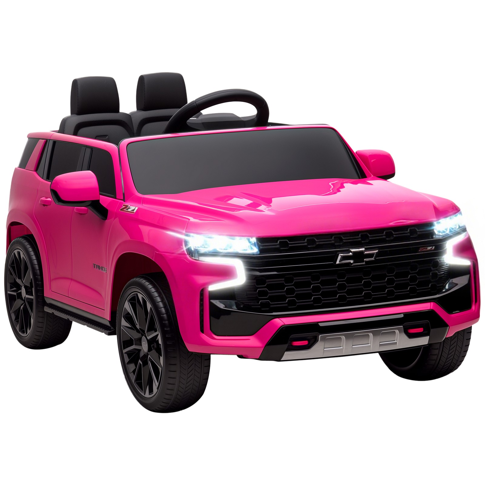 12V Licensed Chevrolet TAHOE Kids Ride-on Toy w/ Music Suspension System Yellow