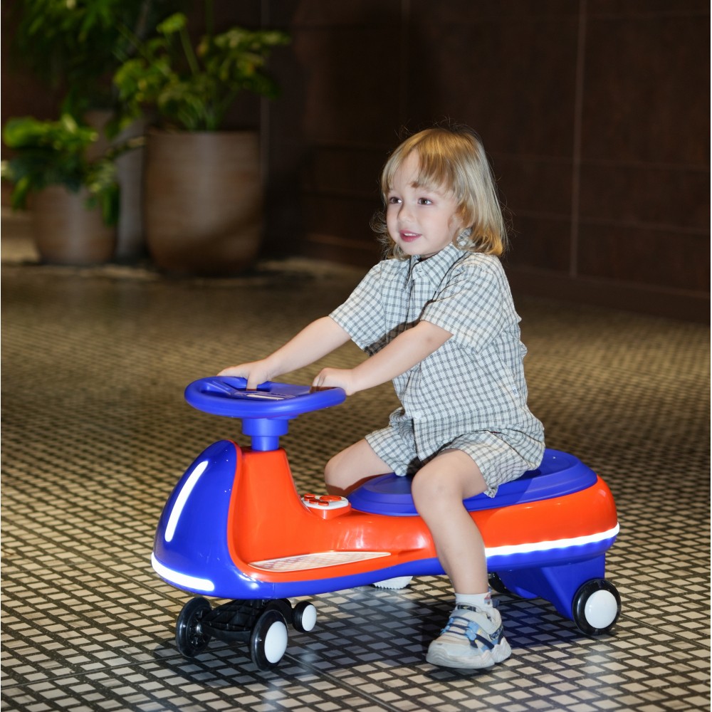 12V Battery Electric Twist Car for Kids One Key Start Bluetooth