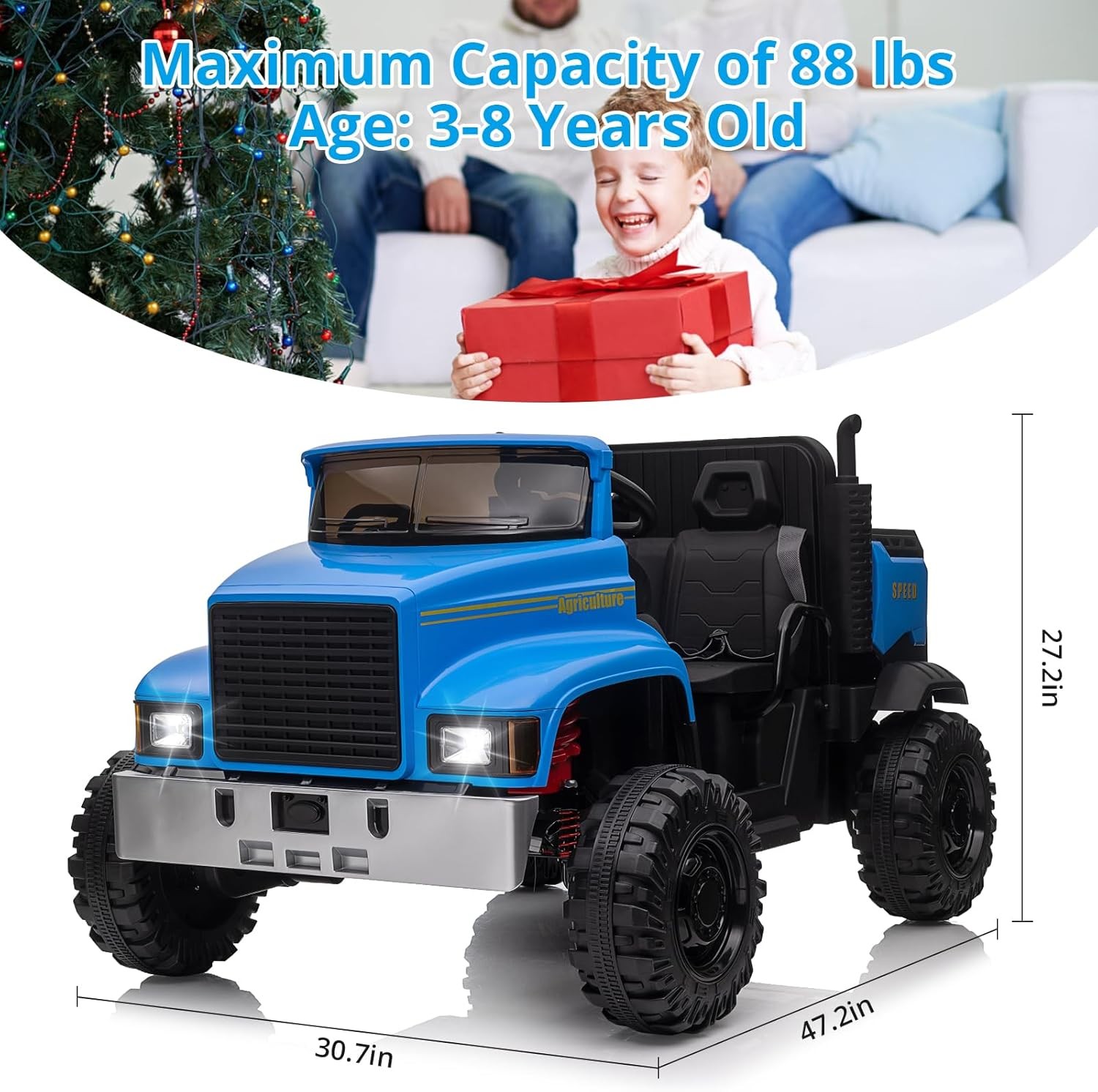 GRAVEE 24V Kids Electric Ride On Car w/ Remote 3 Speeds Music 2-Seaters USA