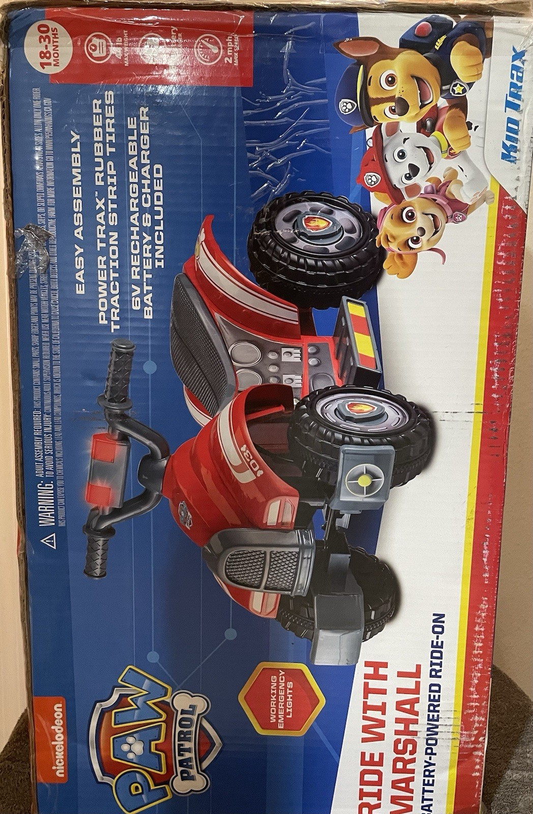 Paw Patrol Ride With Marshall Quad Power Ride On Battery Powered – Brand New