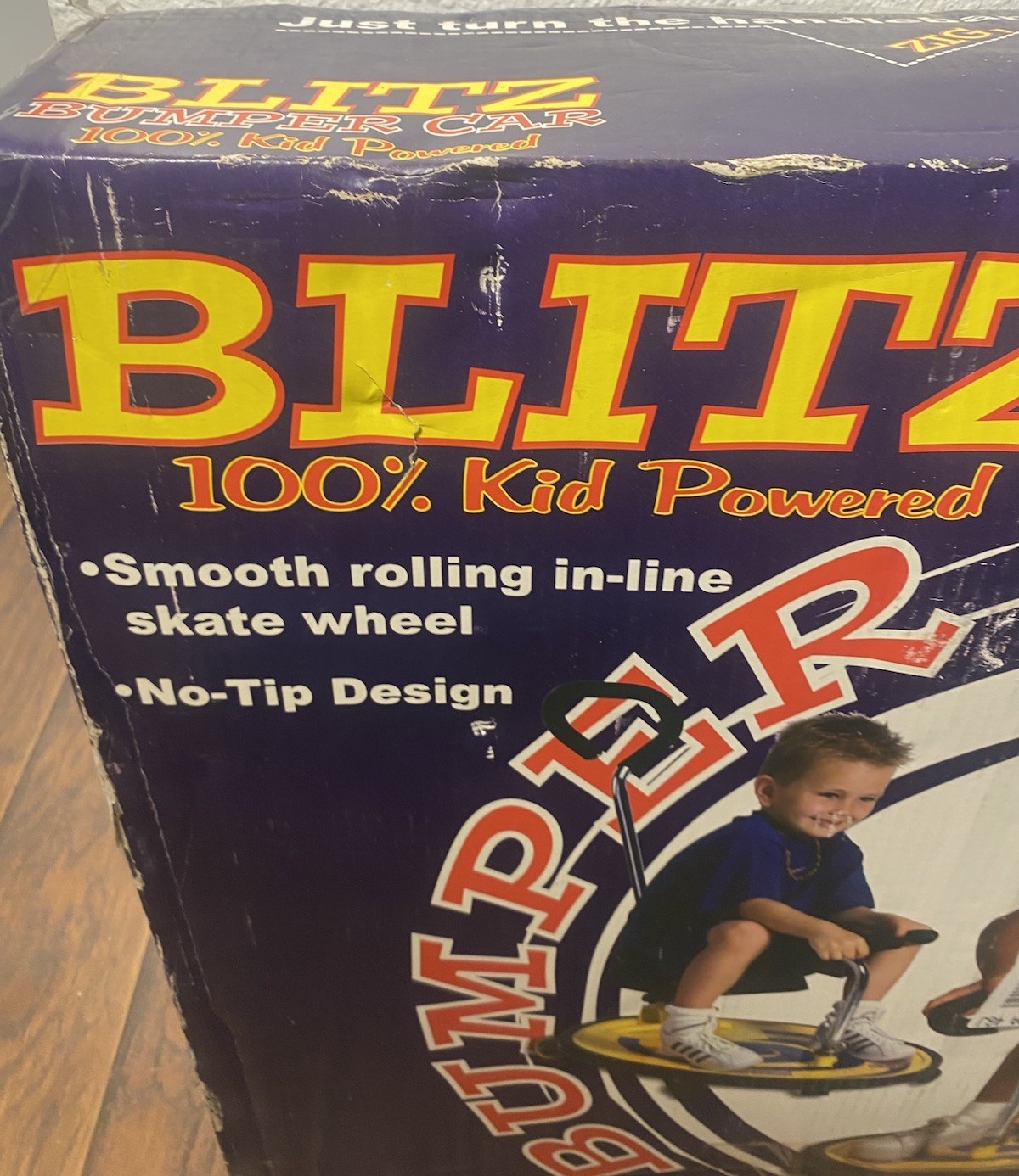 VTG NOS Blitz Bumper Car Kid Powered R6600TR Smooth Rolling Skate Wheel In Box