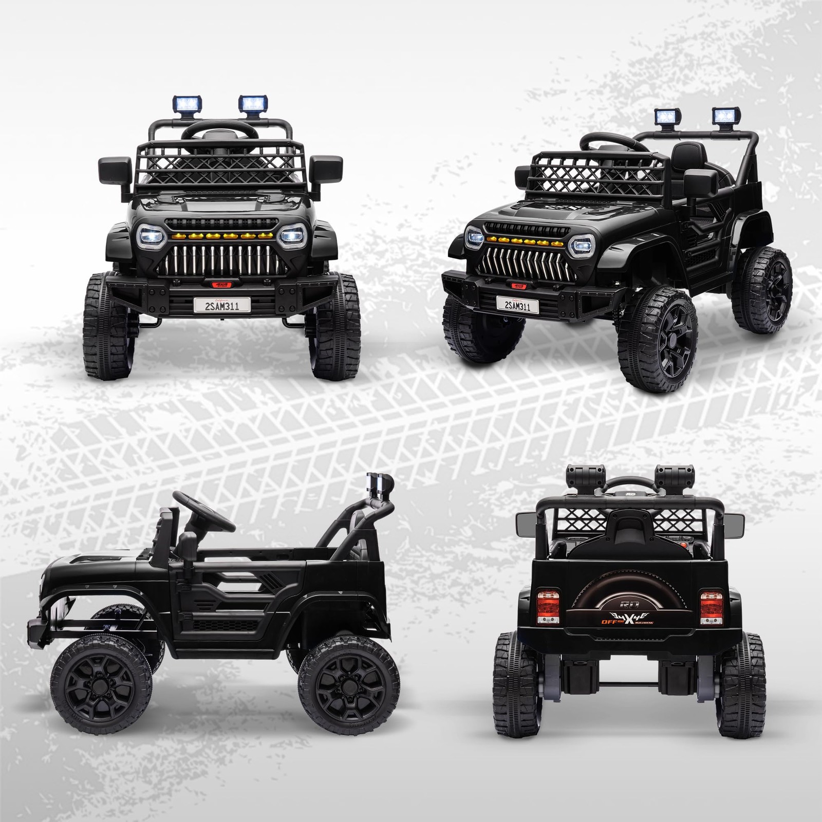 12V Camión Montable Electrico Para Niños De 3 4 5 6 Años Juguetes Carros Montar