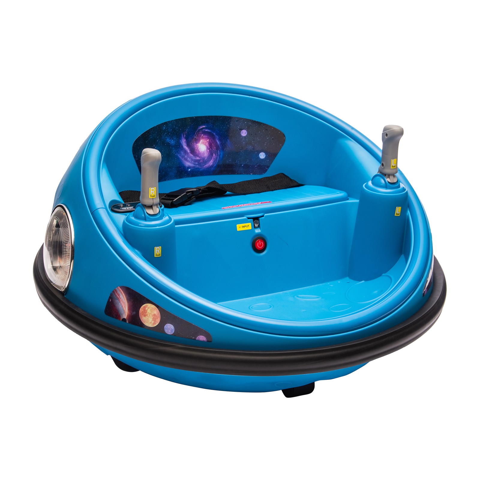 Kids 12V Bumper Ride On Car Remote 360 Spin LED Soft Bumper Indoor Outdoor Toy
