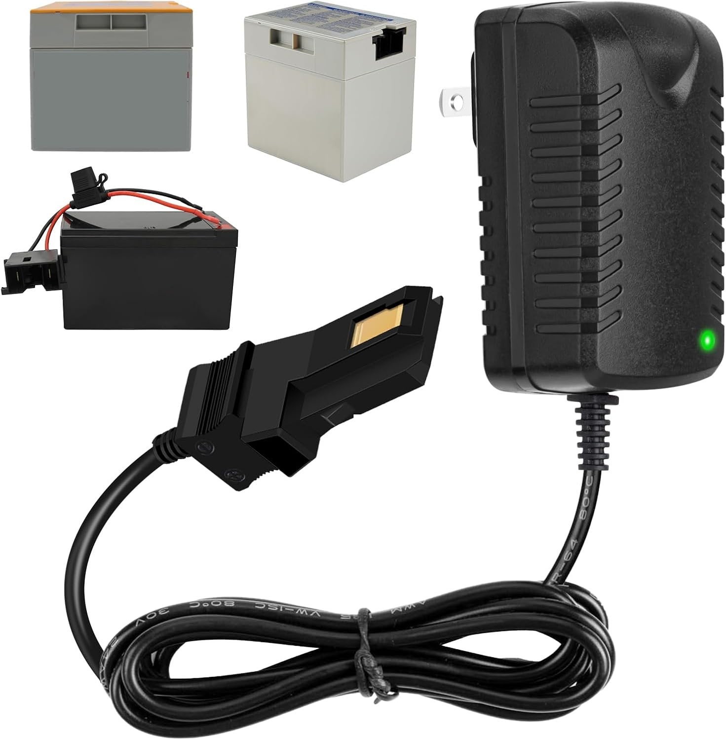 12V Charger for Fisher Price Power Wheels Gray Orange Top Battery 2Pin