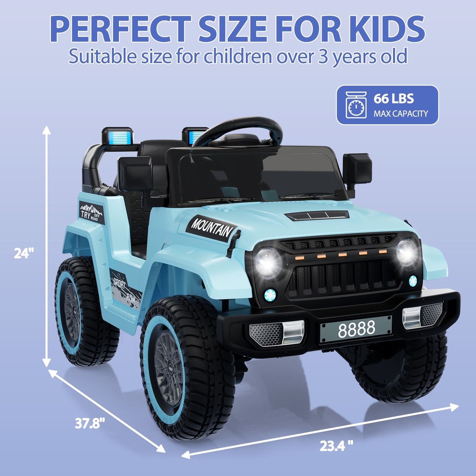 Kids Ride on Car Toy 12V Electric Power Wheels Truck w/Remote Control 3 Speeds