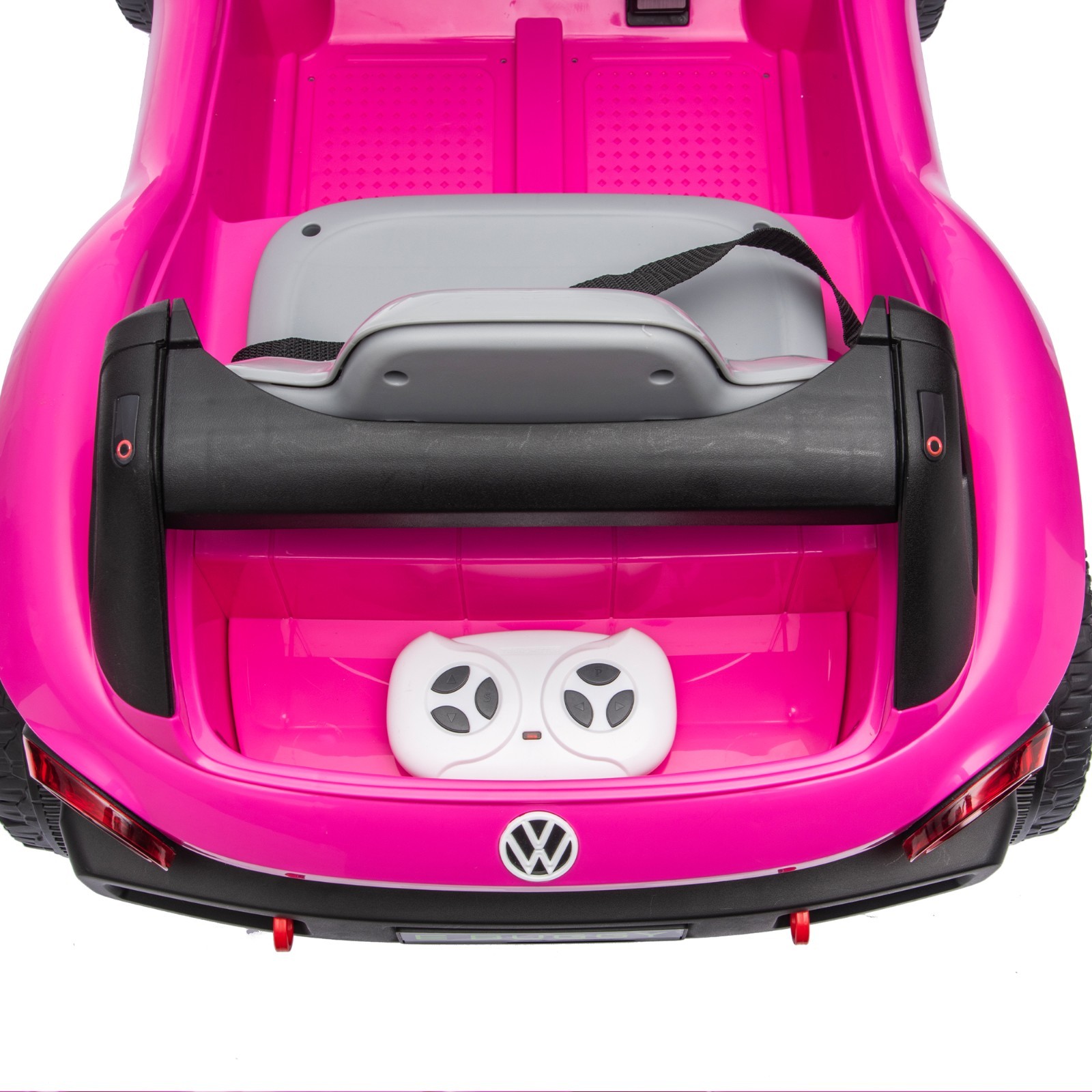 Licensed Volkswagen Beetle Ride on Car for Kids 12V Electric Toy W/ Remote, Pink