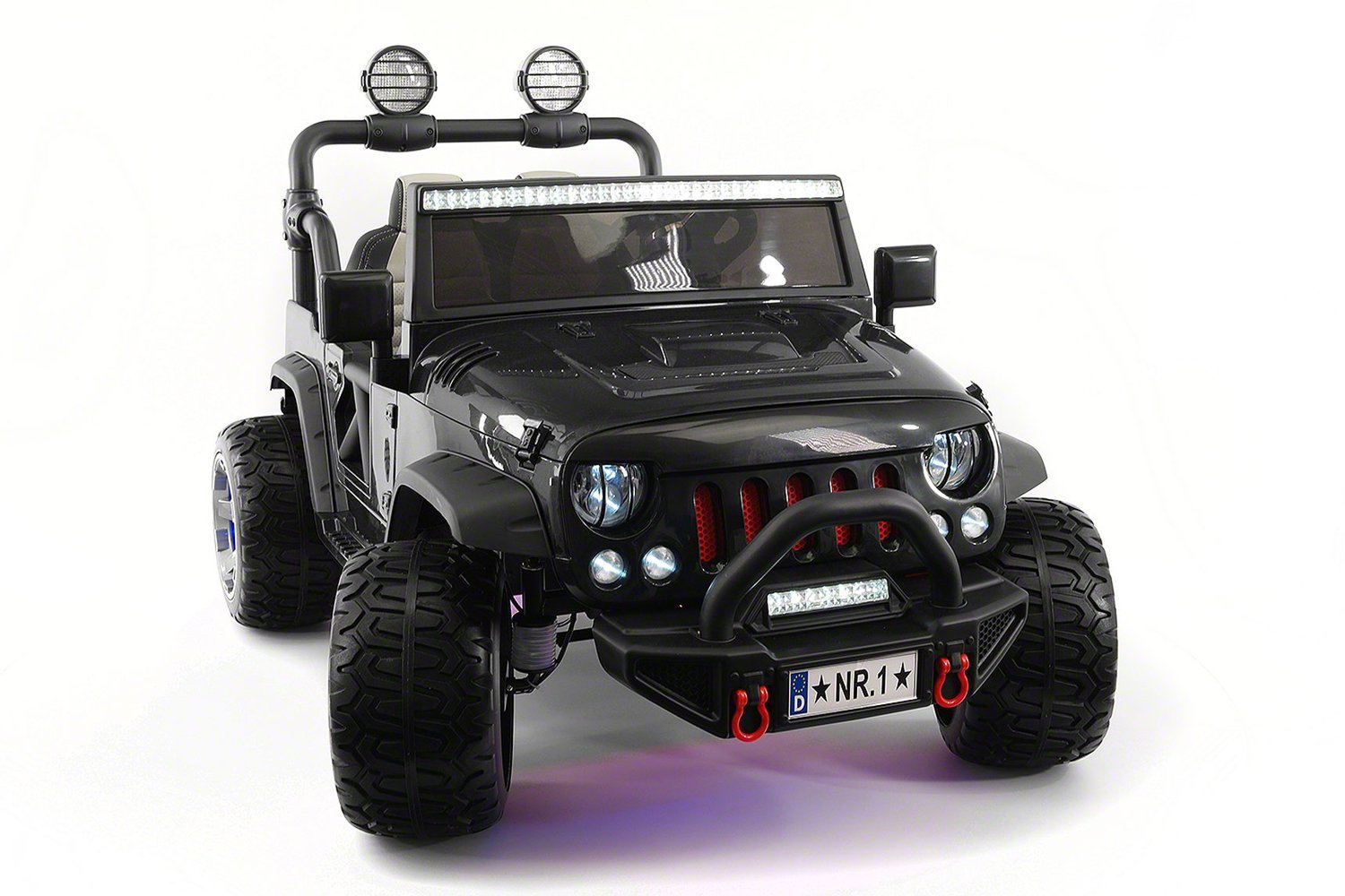 24V TWO SEATER KIDS RIDE ON TRUCK CAR JEEP 2 POWERFUL MOTORS,RUBBER TIRES,MP3+RC
