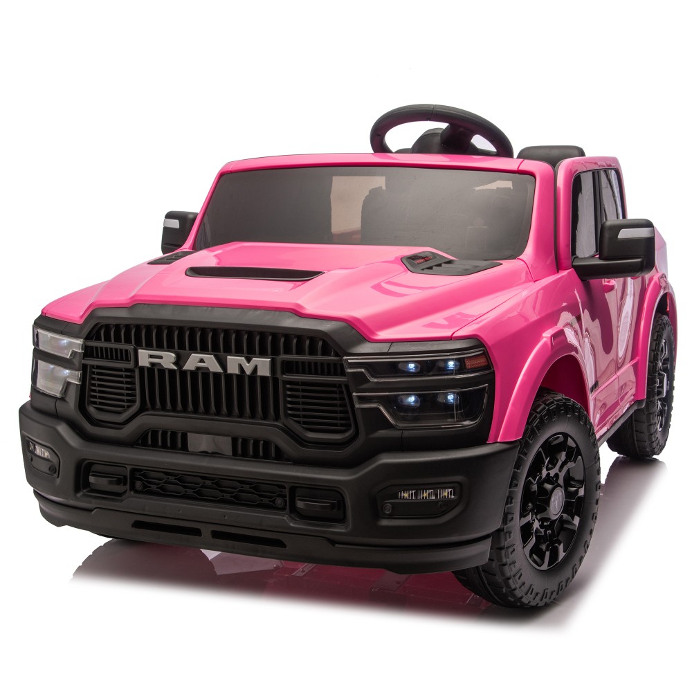 Official Licensed Dodge RAM Ride On Truck with Bluetooth Music USB Port Storage