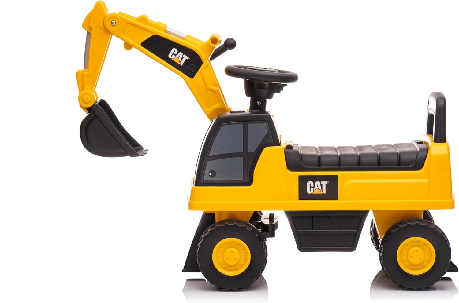 CAT Excavator Push Car – Licensed Caterpillar Ride-On Digger Toy for Kids with R