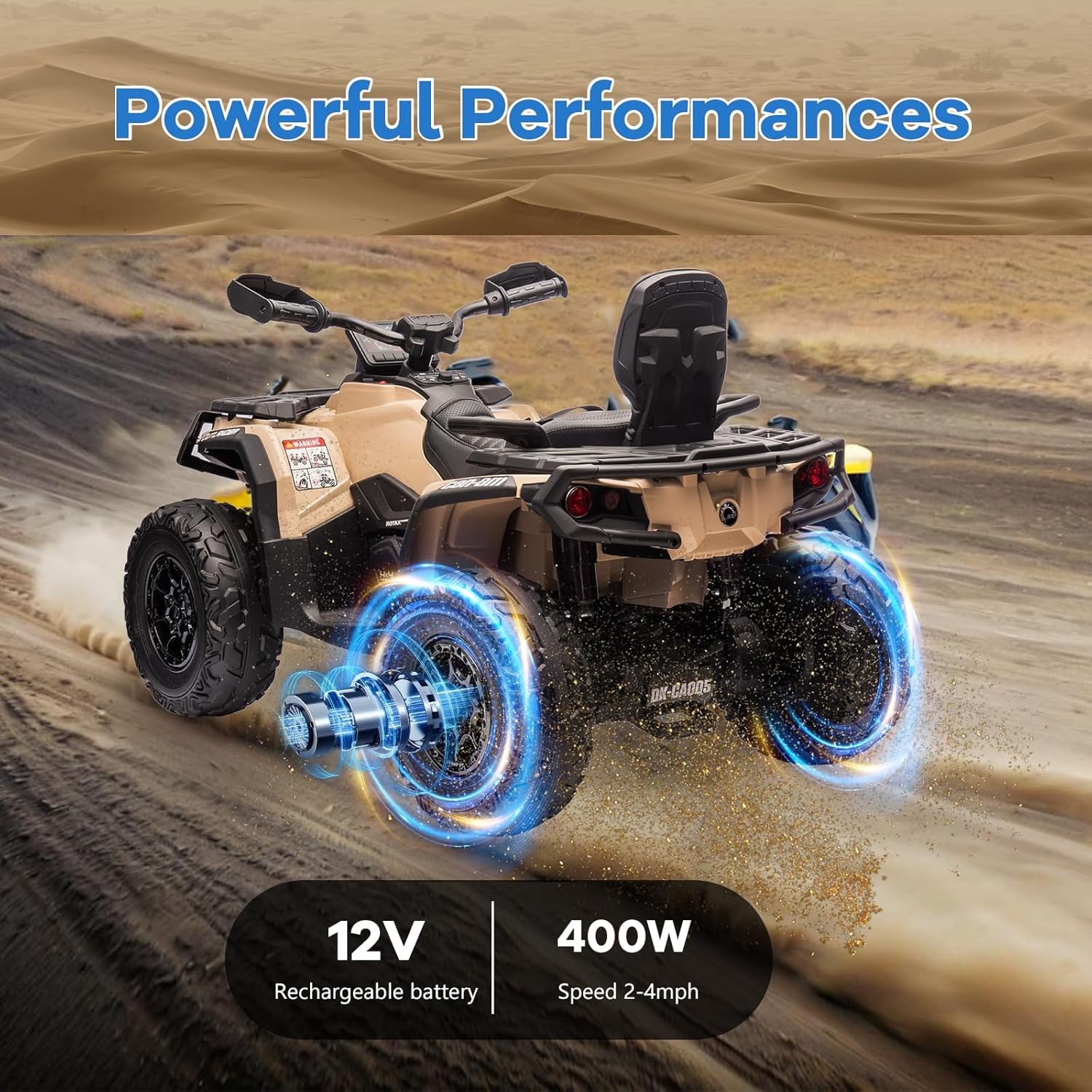 12V Kids ATV Ride on Car Electric Toys Off-Road Vehicles 4 Wheeler Quad for Kids