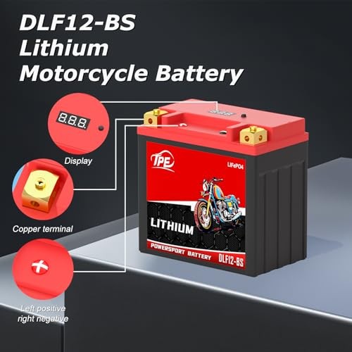 Lithium Motorcycle Battery-BS 12V, Lightweight LiFePO4 Replacement, High YTX12